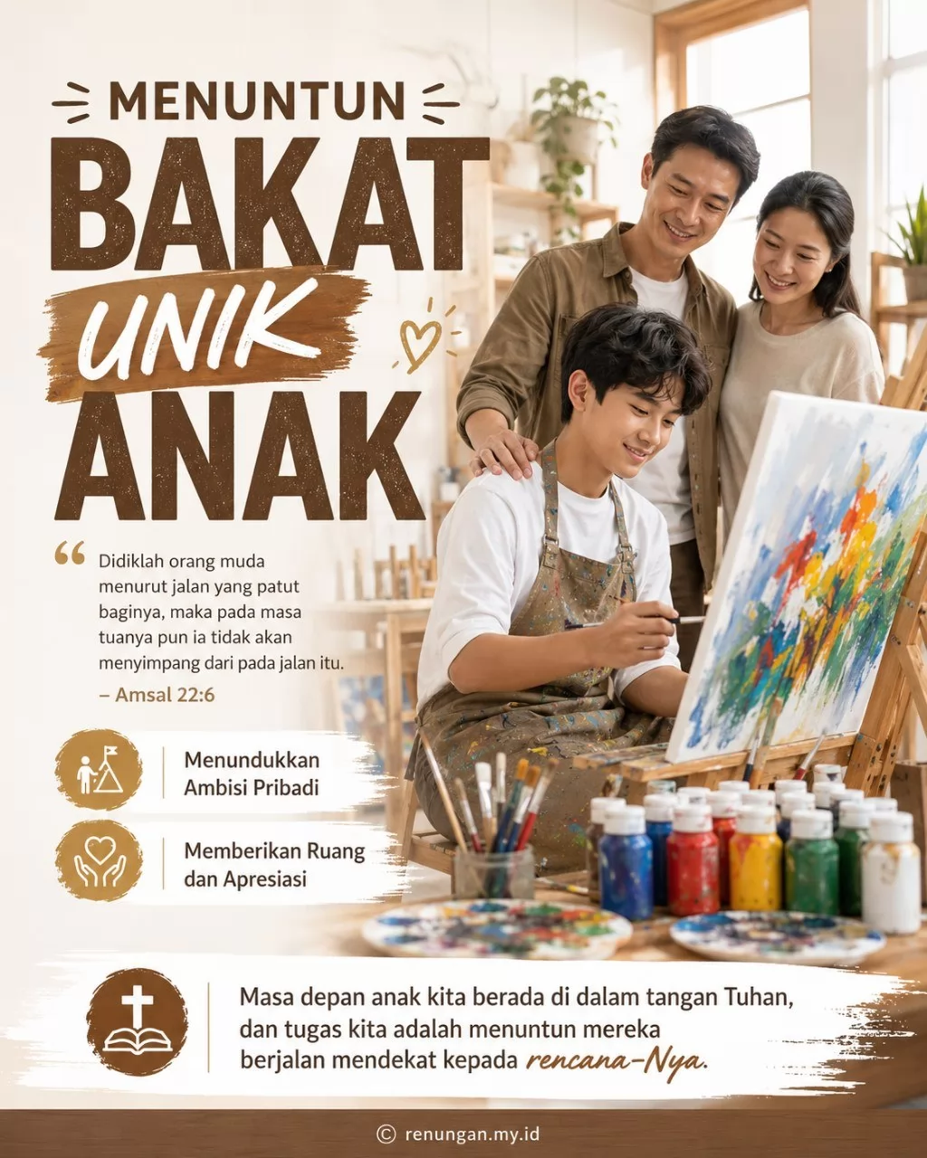 MENUNTUN BAKAT UNIK ANAK TANPA AMBISI PRIBADI ORANG TUA