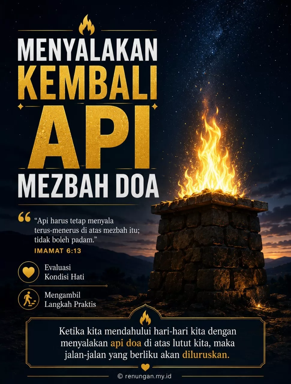 MENYALAKAN KEMBALI API SEHAT DI MEZBAH DOA