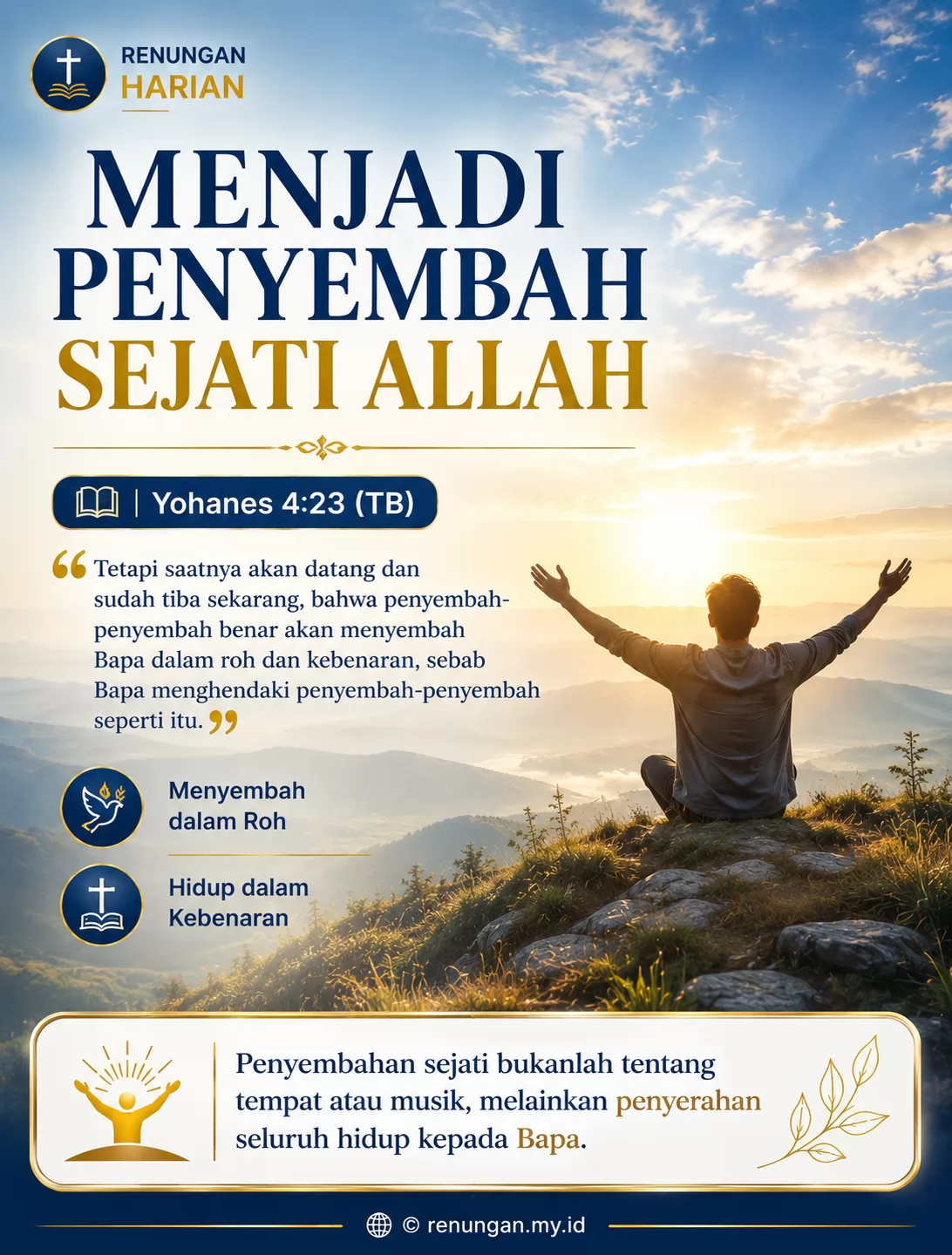 MENJADI PENYEMBAH SEJATI ALLAH