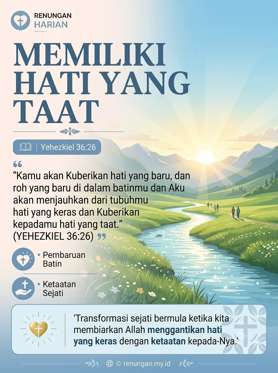 MEMILIKI HATI YANG TAAT
