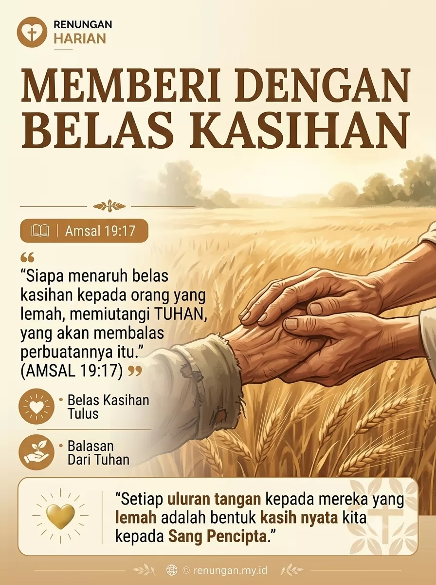 MEMBERI DENGAN BELAS KASIHAN
