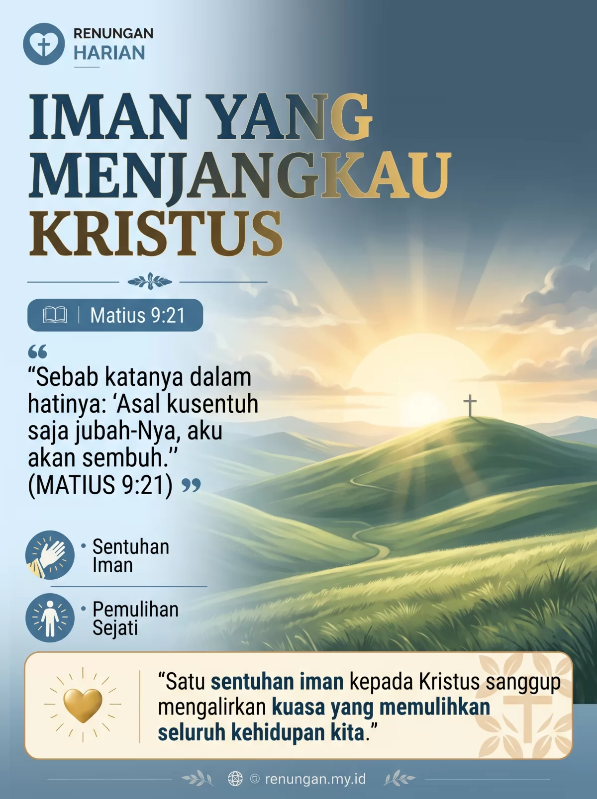 IMAN YANG MENJANGKAU KRISTUS