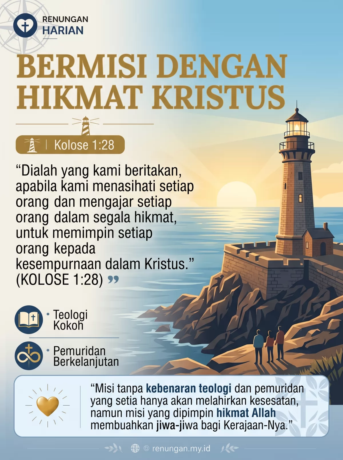 BERMISI DENGAN HIKMAT KRISTUS