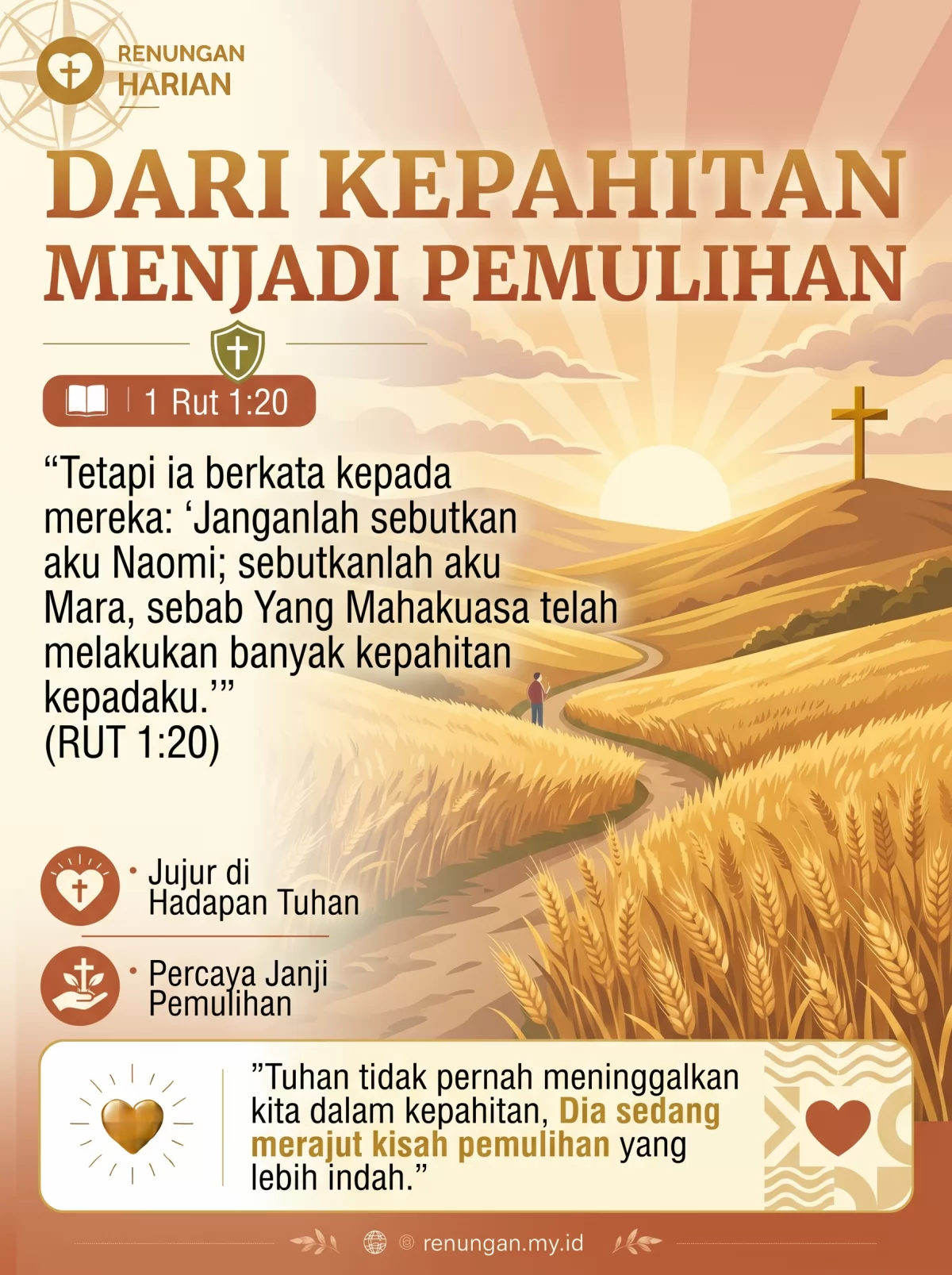 DARI KEPAHITAN MENJADI PEMULIHAN