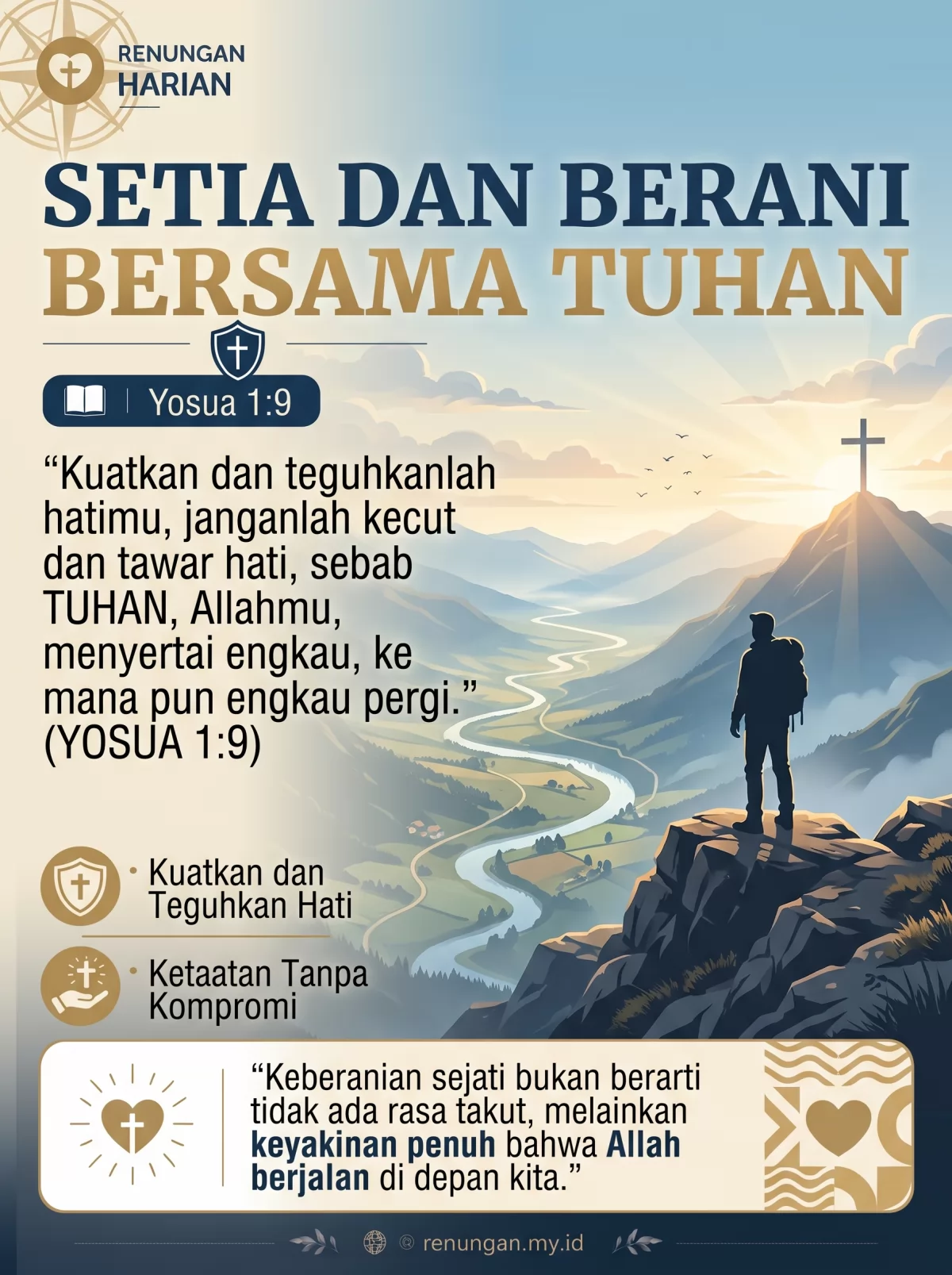 SETIA DAN BERANI BERSAMA TUHAN