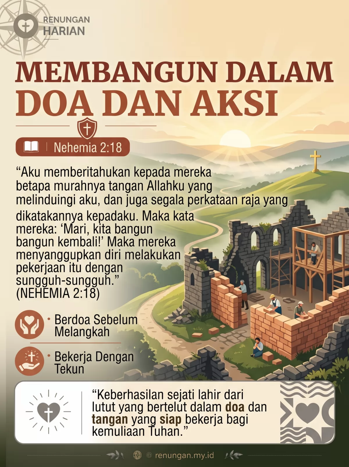 MEMBANGUN DALAM DOA DAN AKSI