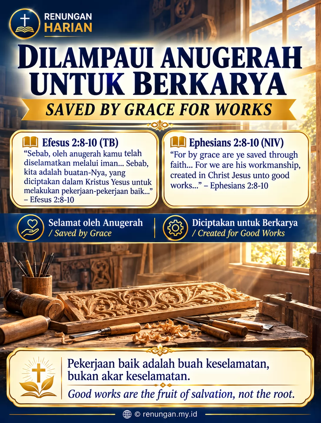 SAVED BY GRACE FOR WORKS