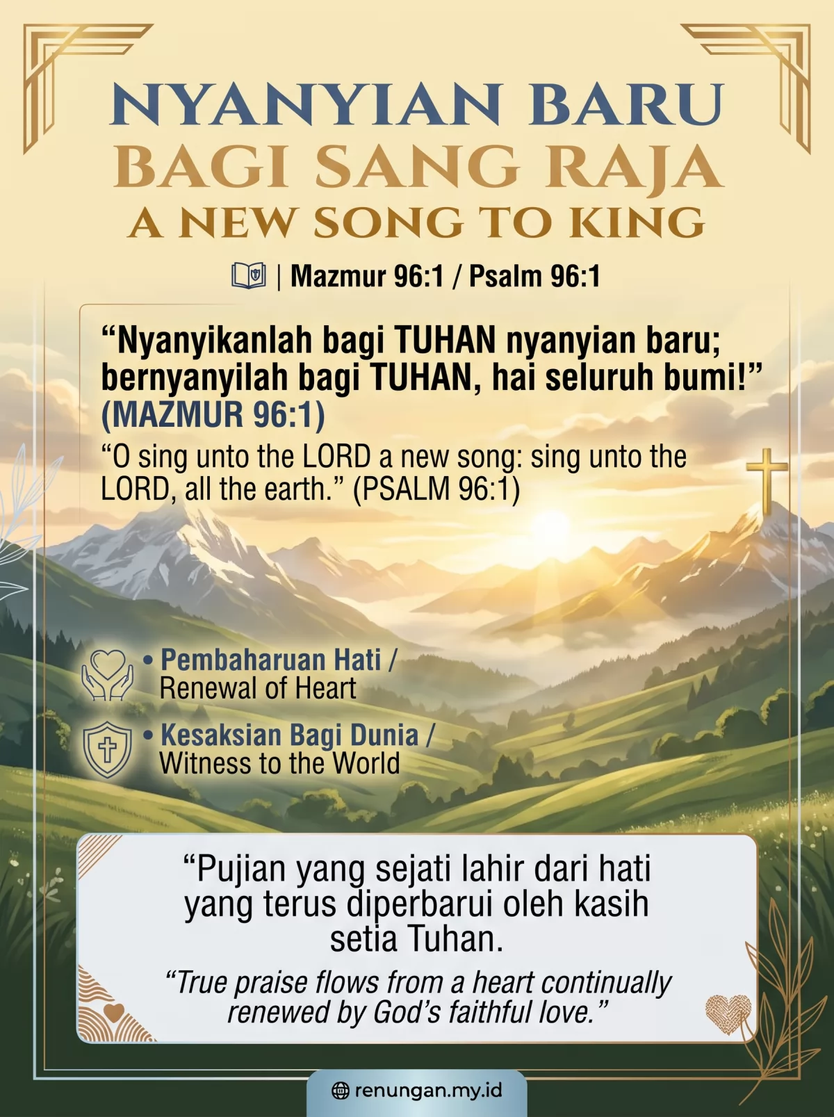 A NEW SONG TO KING